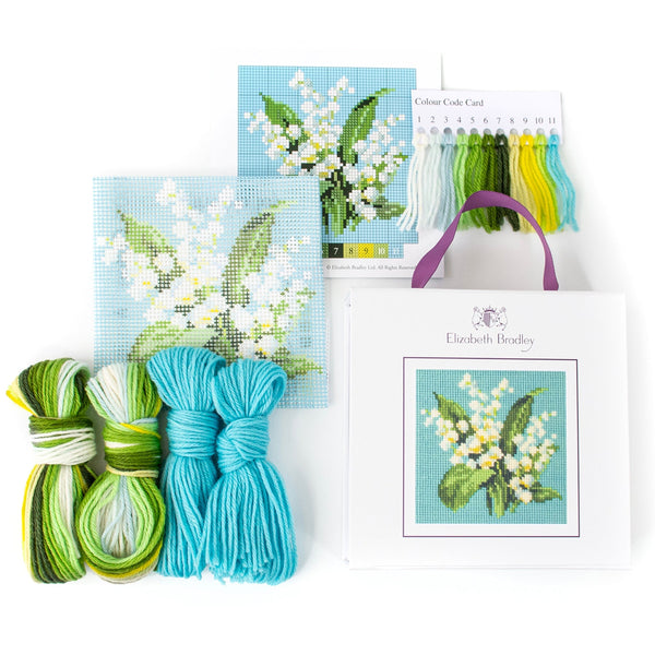 Lilies of the valley embroidery kit