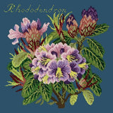 Rhododendron Needlepoint Kit Elizabeth Bradley Design Dark Blue 