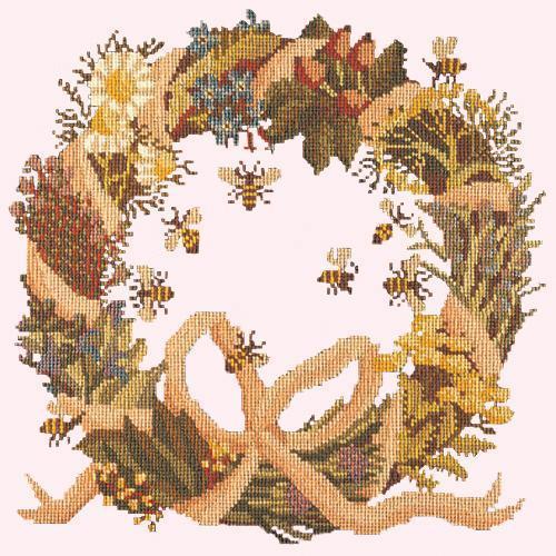 Wreath of Herbs Needlepoint Kit Elizabeth Bradley Design 