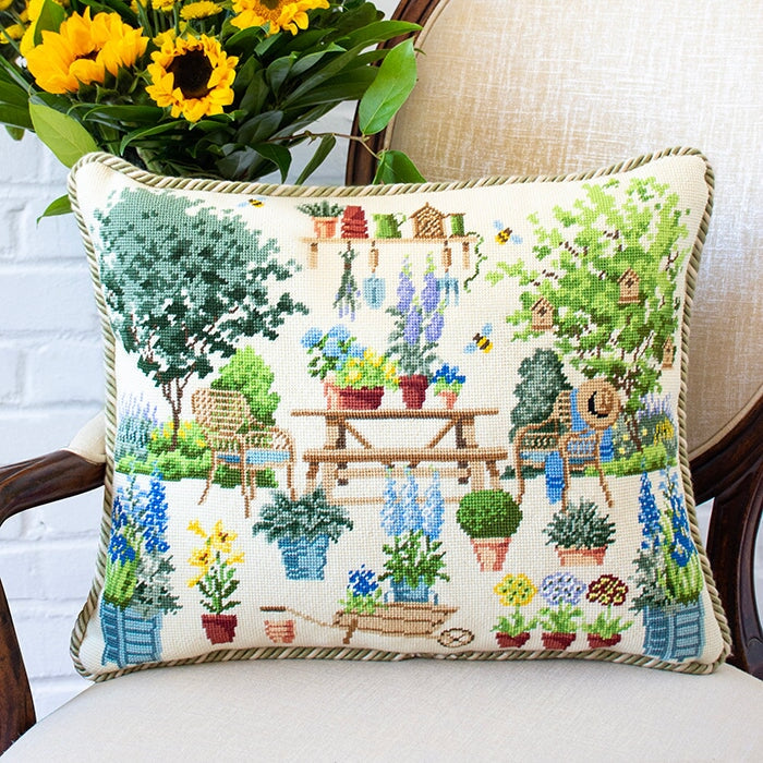 Chelsea Courtyard Garden Needlepoint Kit Elizabeth Bradley Design 