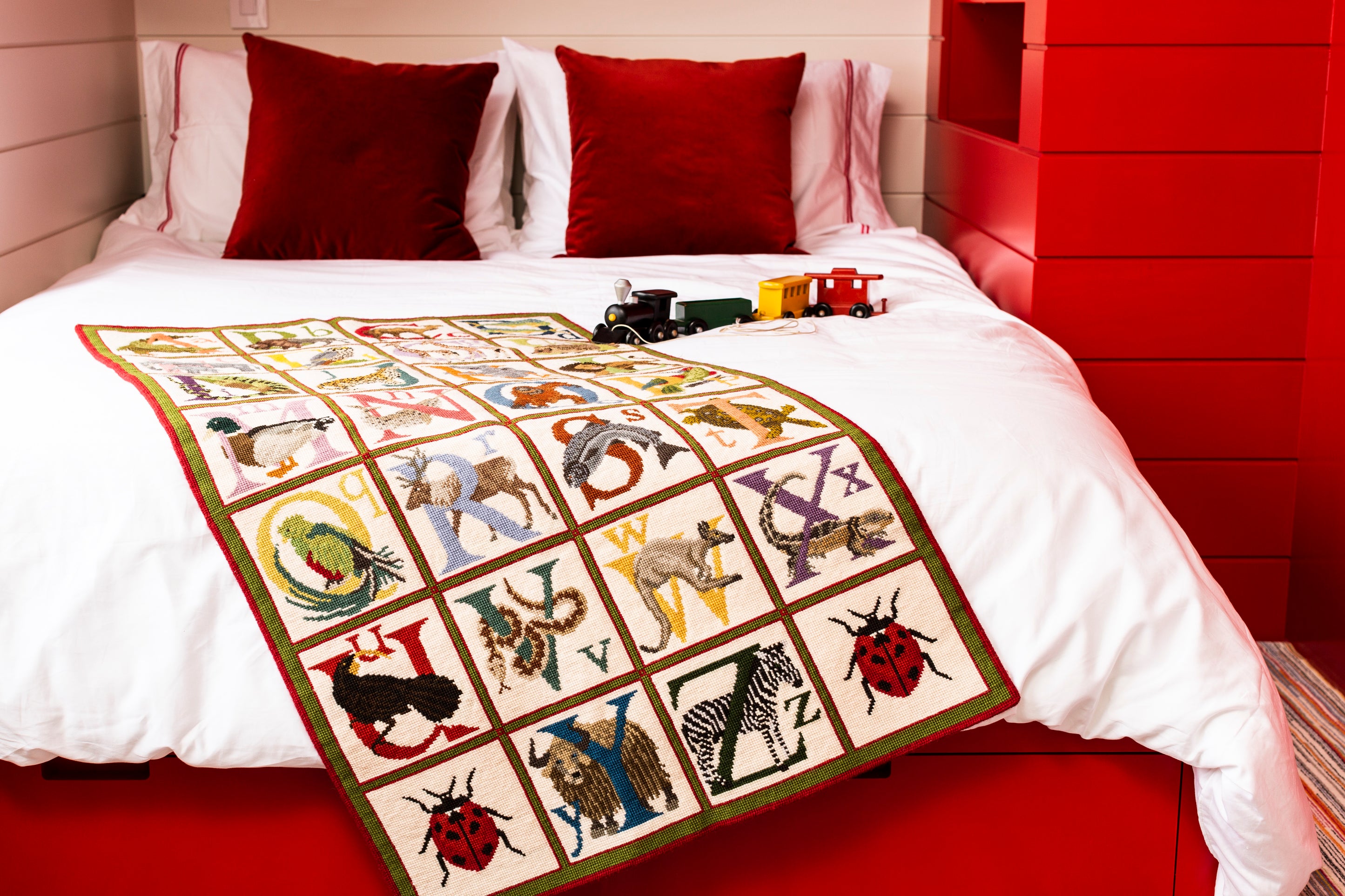 Animal Alphabet Rug Needlepoint Kit | Elizabeth Bradley Design