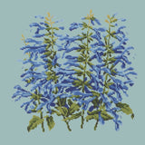Salvia Needlepoint Kit Elizabeth Bradley Design Pale Blue 