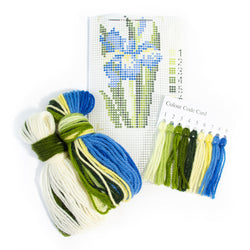 Iris Starter Kit Needlepoint Kit Elizabeth Bradley Design 