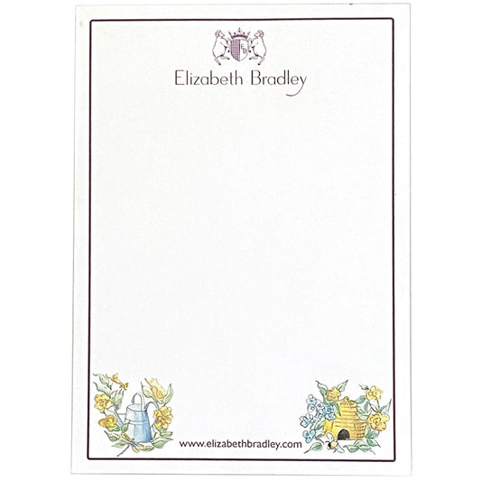 The Gardener Notepad Accessories Elizabeth Bradley Design 