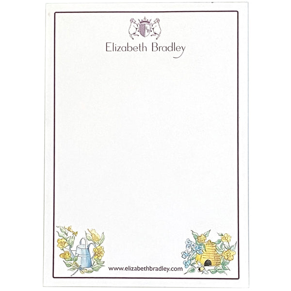The Gardener Notepad Accessories Elizabeth Bradley Design 