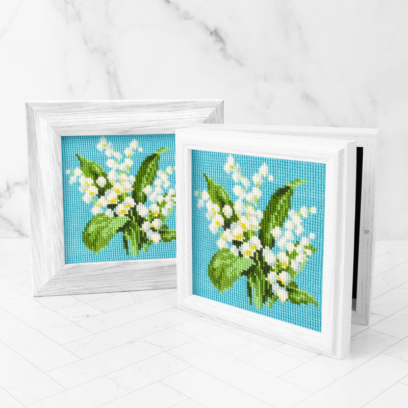 Lilies of the valley embroidery kit