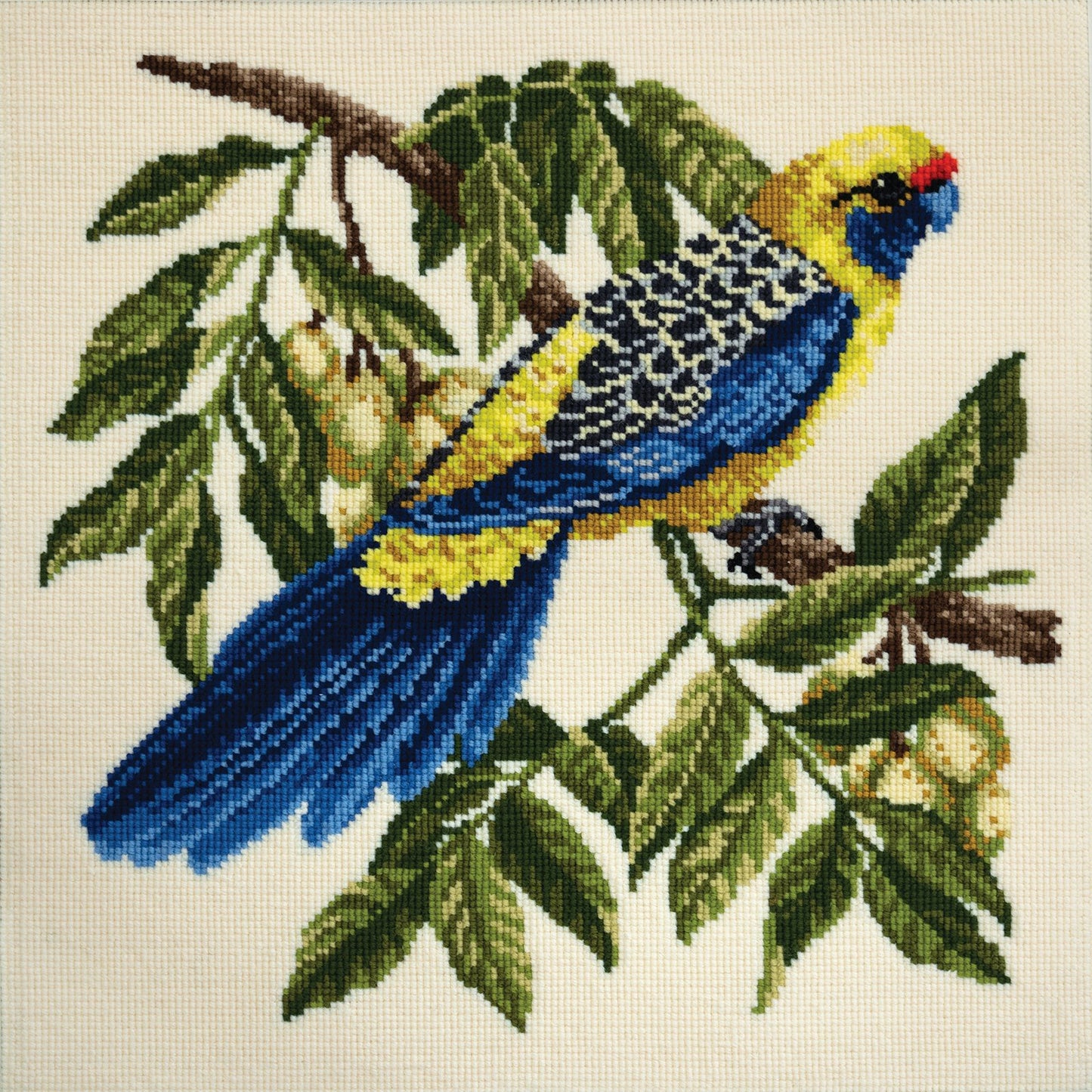 Rosella Needlepoint Kit Elizabeth Bradley Design Winter White 