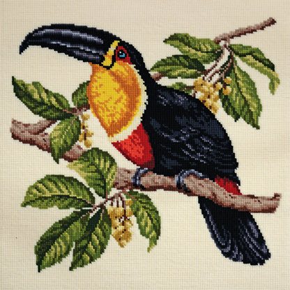 Toucan Needlepoint Kit Elizabeth Bradley Design Winter White 