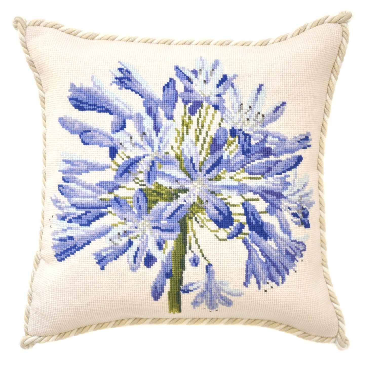 Agapanthus Needlepoint Kit Elizabeth Bradley Design Cream 