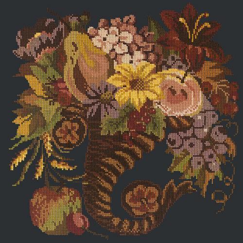 Autumn Cornucopia Needlepoint Kit Elizabeth Bradley Design 