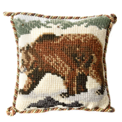 Brown Bear Mini Kit Needlepoint Kit Elizabeth Bradley Design 