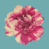 Camellia Blossom Needlepoint Kit Elizabeth Bradley Design Duck Egg Blue 