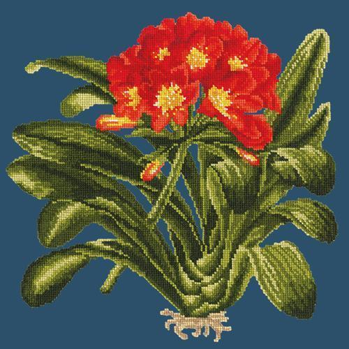 Clivia Needlepoint Kit Elizabeth Bradley Design Dark Blue 