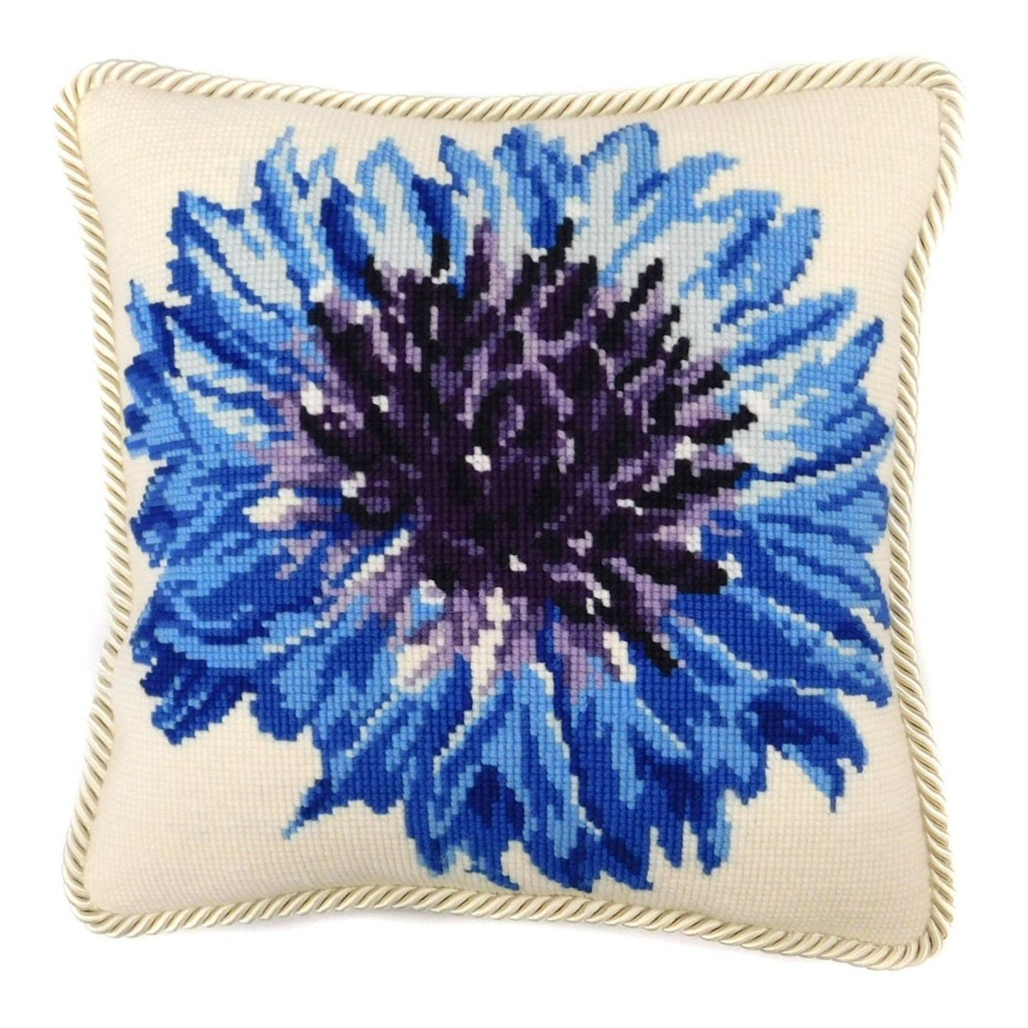 Cornflower Needlepoint Kit Elizabeth Bradley Design Winter White 