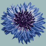 Cornflower Needlepoint Kit Elizabeth Bradley Design Pale Blue 