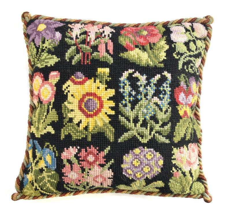 Tapestry Kit, Needlepoint Kit Victorian Miniature Floral Tapestry
