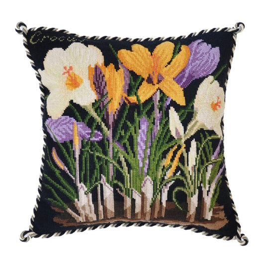 Crocus Needlepoint Kit Elizabeth Bradley Design Black 