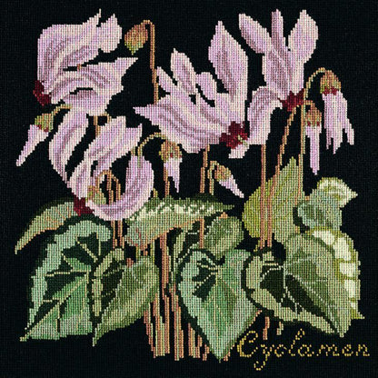 Cyclamen Needlepoint Kit Elizabeth Bradley Design 