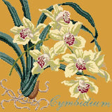 Cymbidium (Boat Orchid) Needlepoint Kit Elizabeth Bradley Design Yellow 