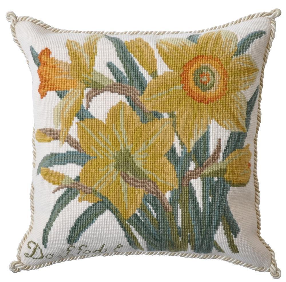 Daffodil Needlepoint Kit Elizabeth Bradley Design Cream 