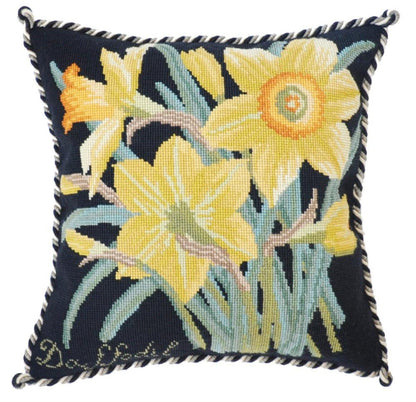 Daffodil Needlepoint Kit Elizabeth Bradley Design Black 