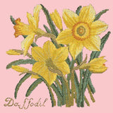 Daffodil Needlepoint Kit Elizabeth Bradley Design Pale Rose 