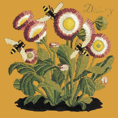 Daisy Needlepoint Kit Elizabeth Bradley Design Yellow 