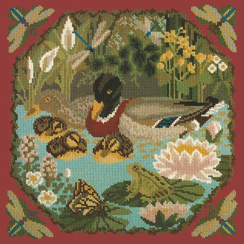 Duck Pond Needlepoint Kit Elizabeth Bradley Design 