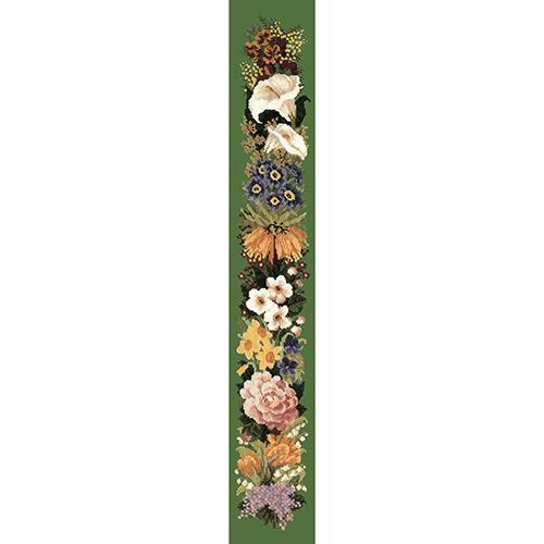 Easter Bell Pull Needlepoint Kit Elizabeth Bradley Design Dark Green 