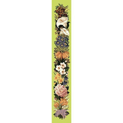 Easter Bell Pull Needlepoint Kit Elizabeth Bradley Design Pale Lime 