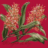 Ginger Lily Needlepoint Kit Elizabeth Bradley Design Bright Red 