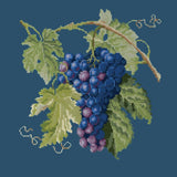 Grapes Needlepoint Kit Elizabeth Bradley Design Dark Blue 