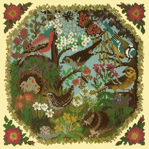 Hedgerow Needlepoint Kit Elizabeth Bradley Design Butter Yellow 