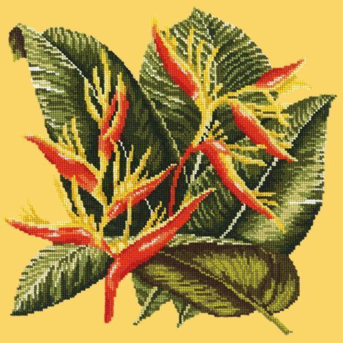 Heliconia Needlepoint Kit Elizabeth Bradley Design Sunflower Yellow 