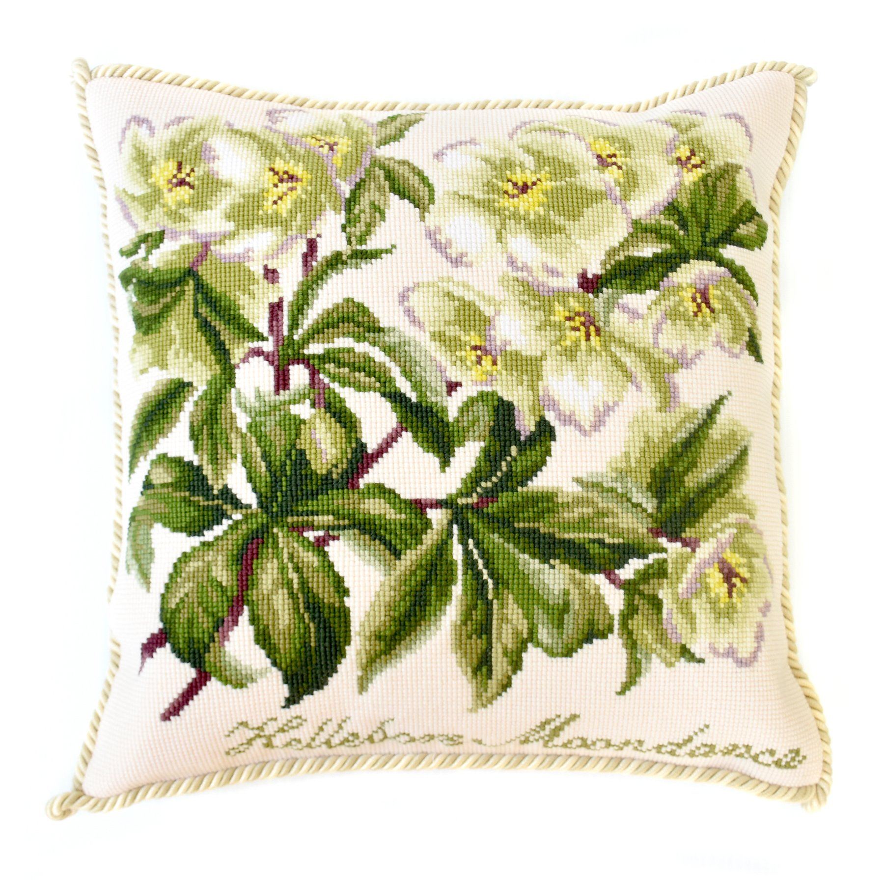 Hellebore Moondance Needlepoint Kit Elizabeth Bradley Design Cream 