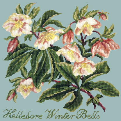 Hellebore Winter Bells Needlepoint Kit Elizabeth Bradley Design Pale Blue 