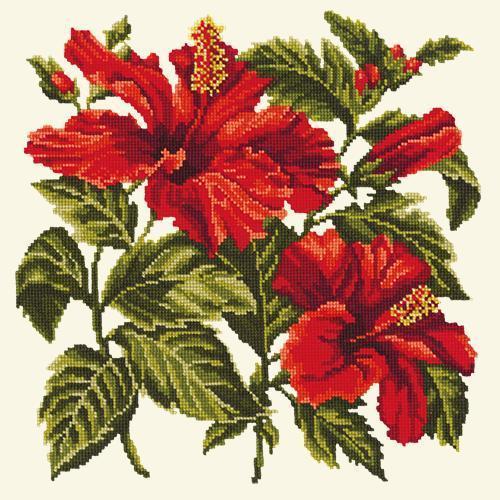 Hibiscus Needlepoint Kit Elizabeth Bradley Design 