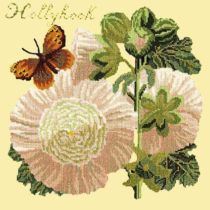 Hollyhock Needlepoint Kit Elizabeth Bradley Design Butter Yellow 