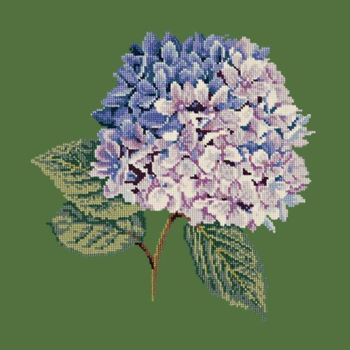 Hydrangea Needlepoint Kit Elizabeth Bradley Design Dark Green 