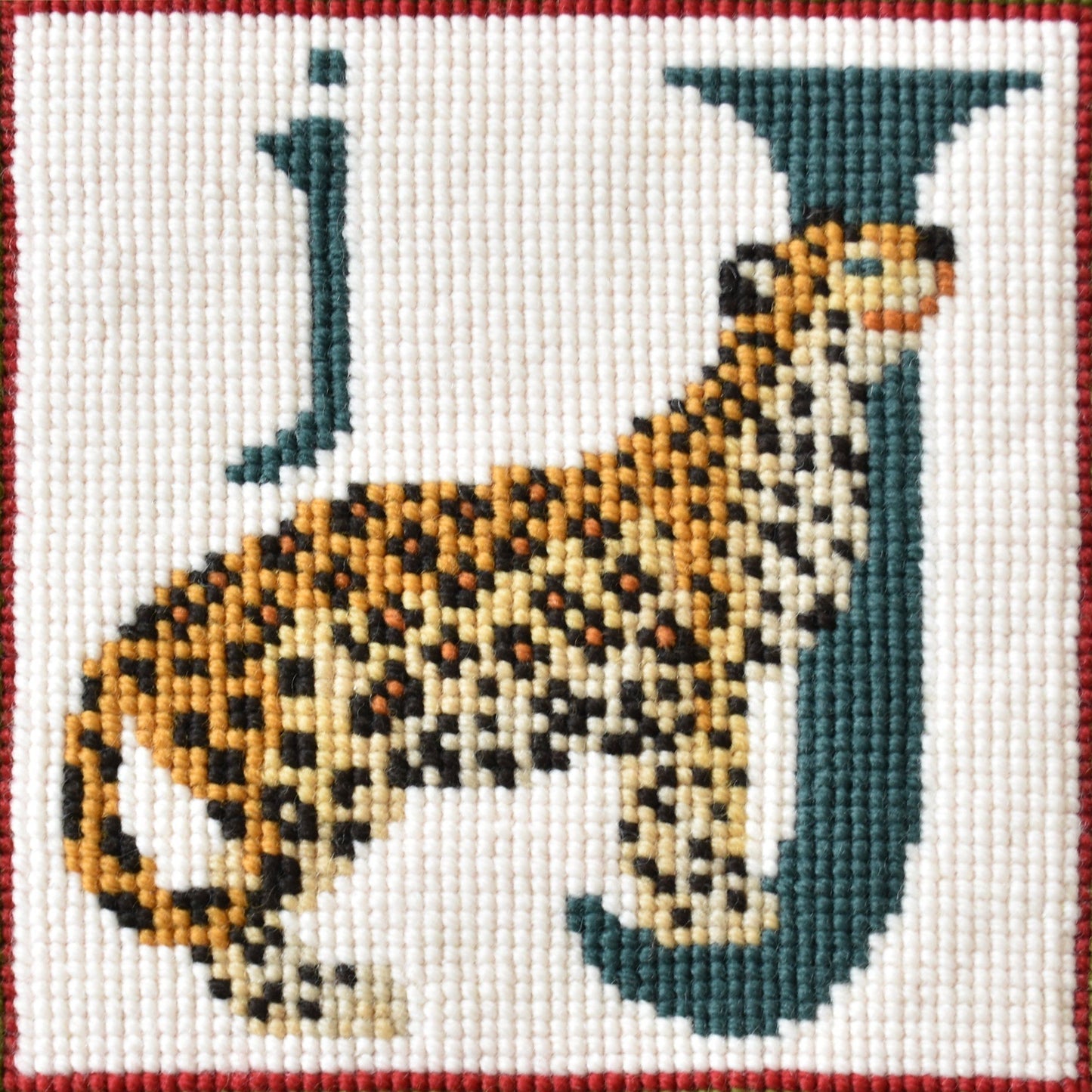 J-Jaguar Needlepoint Kit Elizabeth Bradley Design 