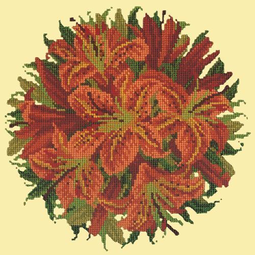 Lily Ball Needlepoint Kit Elizabeth Bradley Design Butter Yellow 