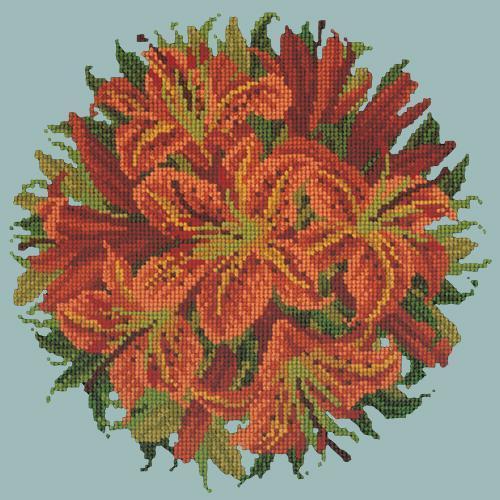 lily ball flower Lily Ball Needlepoint Kit