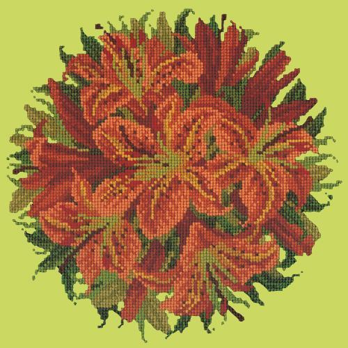 Lily Ball Needlepoint Kit Elizabeth Bradley Design Pale Lime 