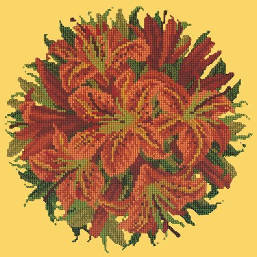 Lily Ball Needlepoint Kit Elizabeth Bradley Design Sunflower Yellow 