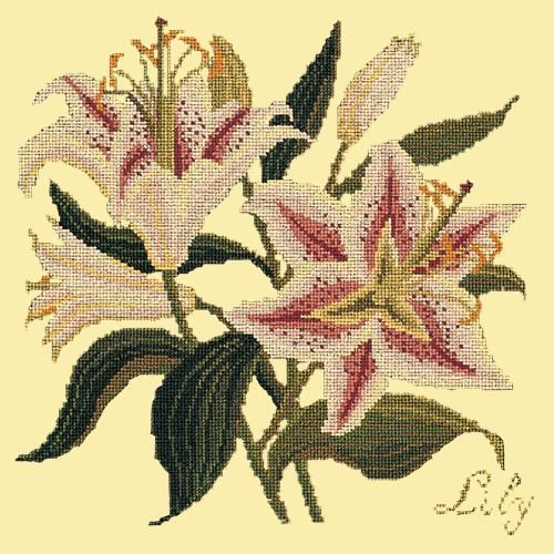 Lily Needlepoint Kit Elizabeth Bradley Design Butter Yellow 