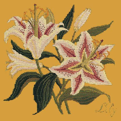 Lily Needlepoint Kit Elizabeth Bradley Design Yellow 