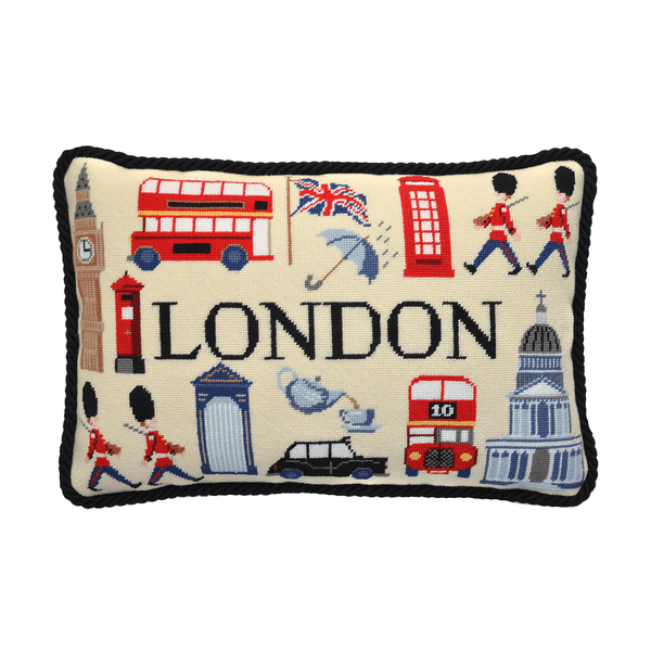London Pillow Needlepoint Kit | Elizabeth Bradley Design