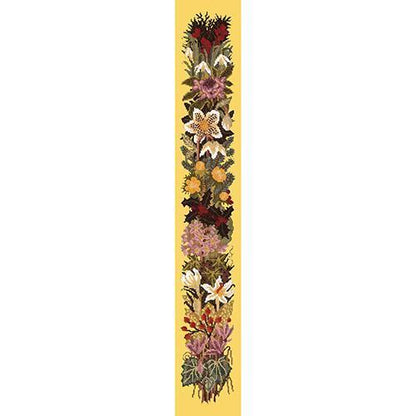 Midwinter Bell Pull Needlepoint Kit Elizabeth Bradley Design Sunflower Yellow 