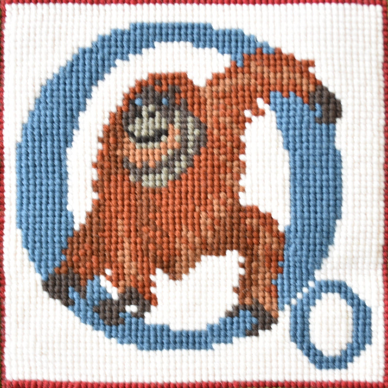 O-Orangutan Needlepoint Kit Elizabeth Bradley Design 