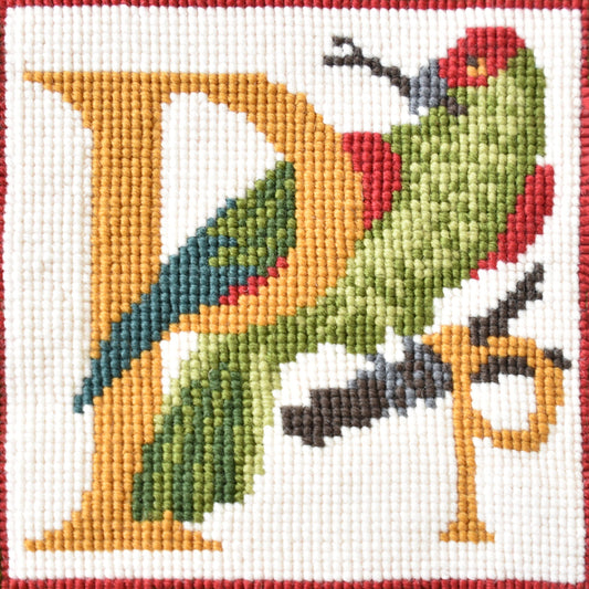 P-Parrot Needlepoint Kit Elizabeth Bradley Design 